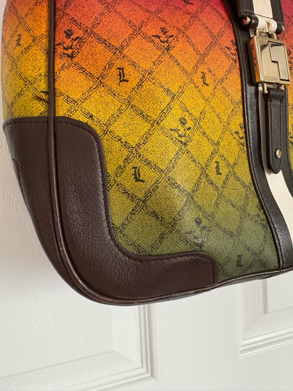 L.A.M.B. By Gwen Stefani Rasta Commodore Hobo Handbag - Picture 10 of 12